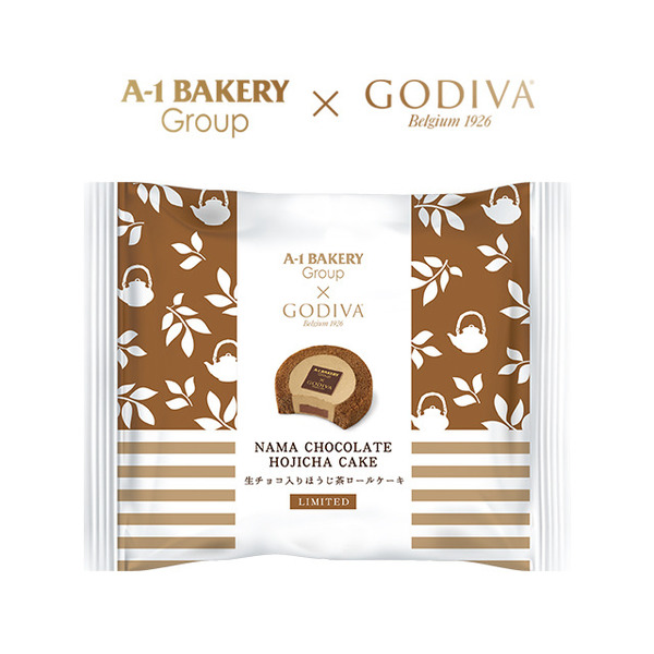 GODIVA x A-1 Bakery 生巧克力焙茶卷蛋糕  期間限定兼送優惠券