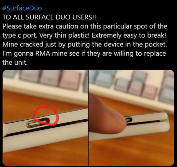 萬元 Surface Duo 雙螢幕摺機竟出現機身斷裂問題！？