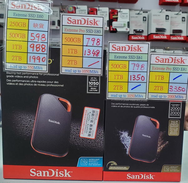 SanDisk 外置 SSD 四連發！2000MB／s 新型號登場！