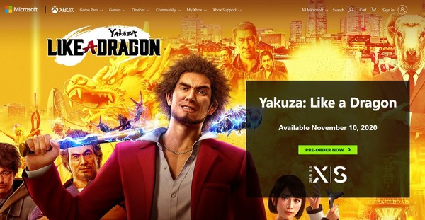 Xbox Series X日版 Yakuza: Like a Dragon無限延期