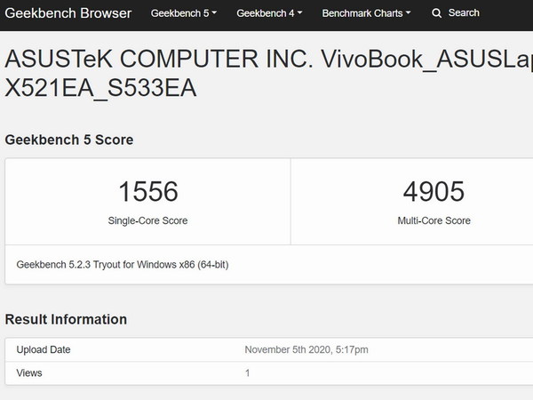 首配 11 代 Intel Core i    ASUS Vivobook S15 S533EA 效能升呢！
