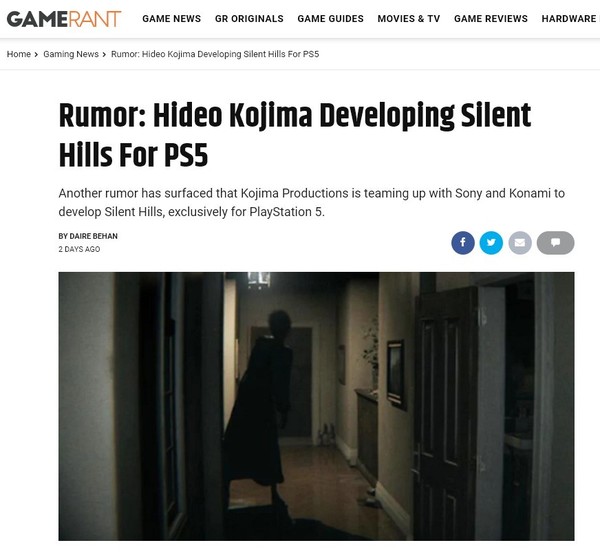 PS5將有MGS重製版 SIE牽線小島重拾Silent Hills