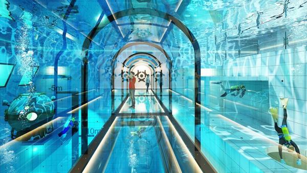波蘭酒店擁世上最深泳池  可潛水看沉船殘骸仿瑪雅遺跡