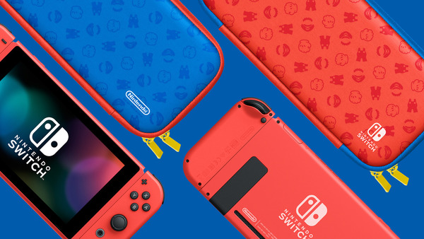 瑪利歐亮麗紅 x 亮麗藍  Switch套裝2月發售