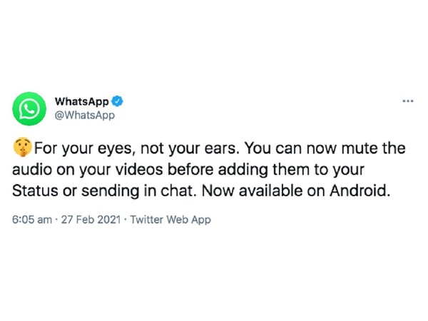 【實測】WhatsApp 影片靜音分享功能 Android 版限定一鍵即滅聲