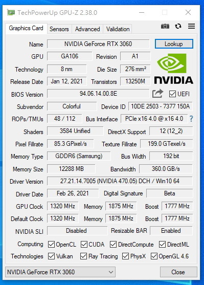 GeForce RTX 3060 挖礦全解鎖！實測 Hash Rate 急升 1 倍！