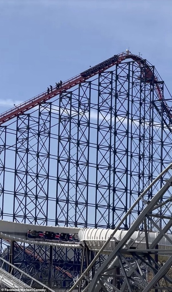 英國最高過山車故障 遊客 65 米高驚險走回地面