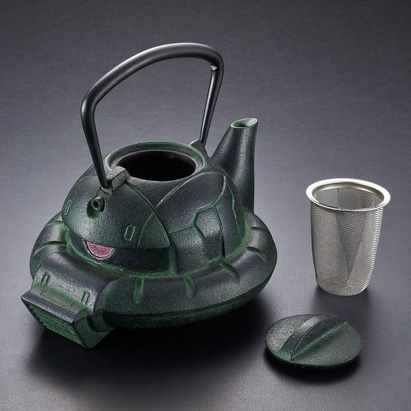 【宅玩意】傳統手藝 x 機動戰士 綠渣古鐵器茶壺