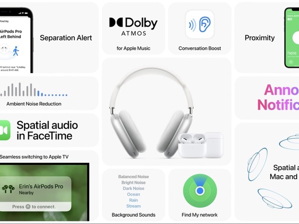 【WWDC 2021】Apple AirPods 系列新增 4 大功能