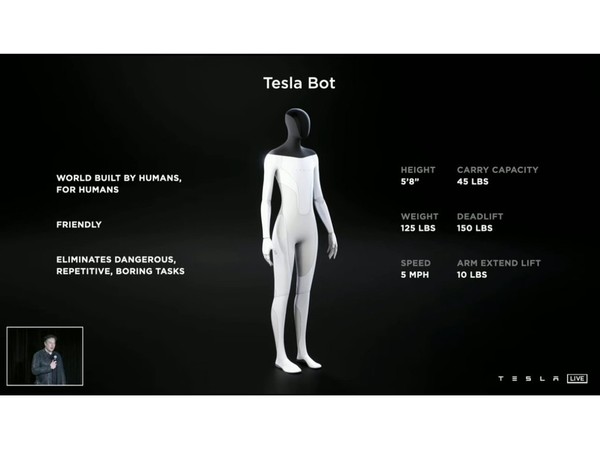 Tesla Bot 人形機械人現正開發中  基於一個原因比 Elon Musk 矮？