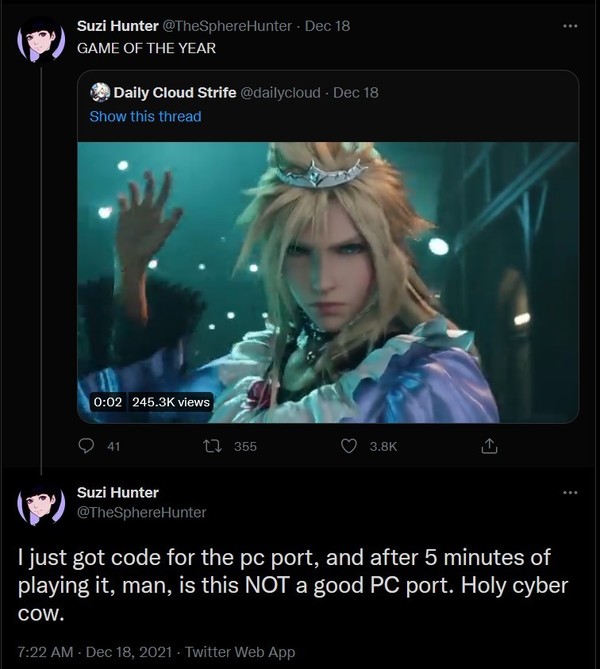 【遊戲消息】FFVII重製版 PC版爆BUG‧PSN會員版可升級
