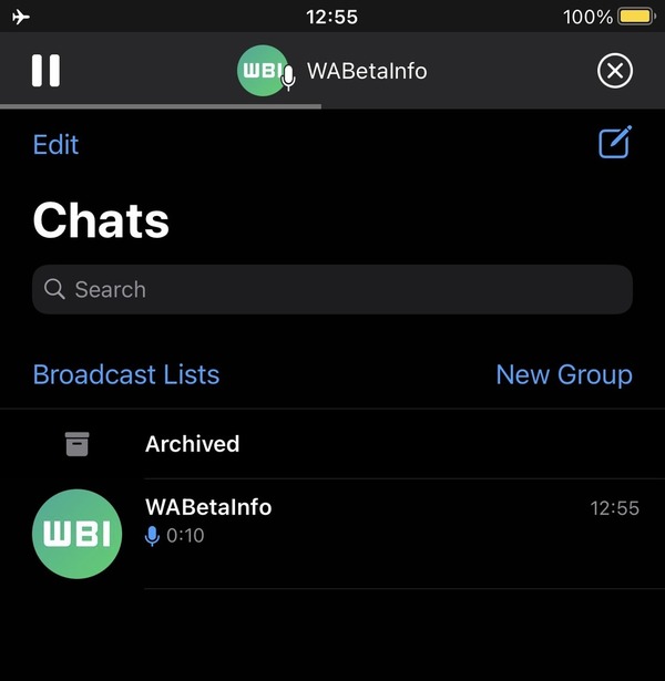 WhatsApp 測試新功能！播放語音訊息更方便！