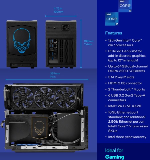 Intel NUC 12 Extreme 發布！最強電競迷你主機！