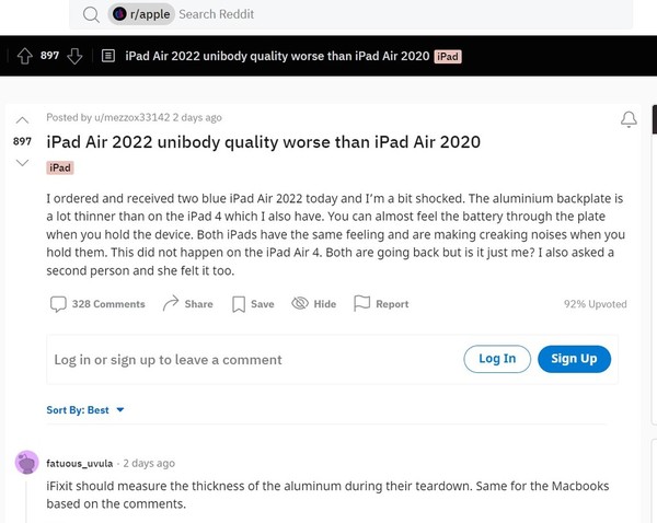 iPad Air 5 被指造工欠佳？！按壓背部竟發出怪聲！