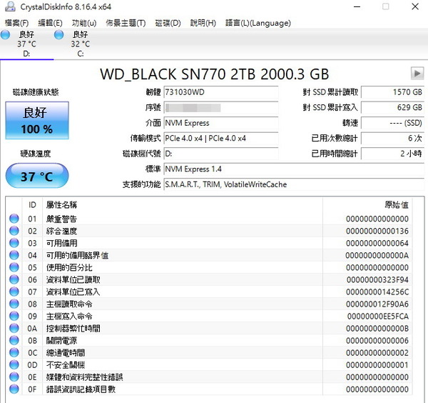 【實測】WD_BLACK SN770 2TB！平玩高速 PCIe 4.0 SSD！