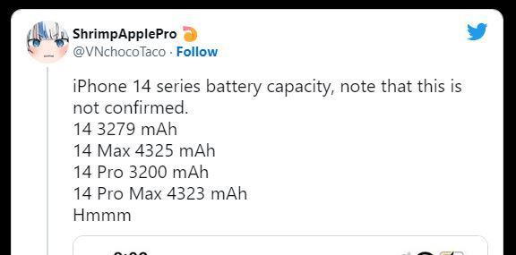iPhone 14 系列電池規格曝光！容量最高竟不是 Pro Max？！
