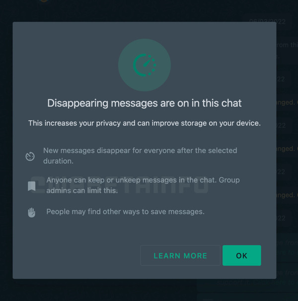WhatsApp 測試「Kept Messages」功能！防止自動刪除重要訊息！