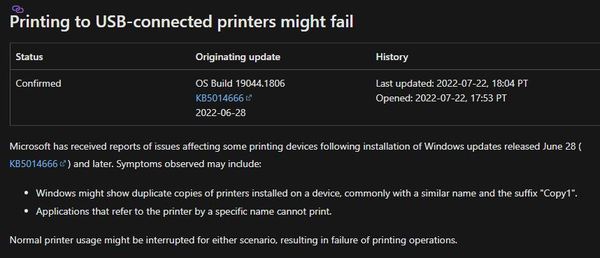 Windows 10 更新現問題！無法使用打印機！【附臨時解決方法】
