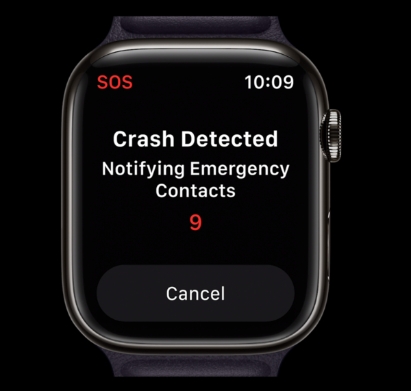 可直接致電求助    Apple Watch Series 8增車禍偵測