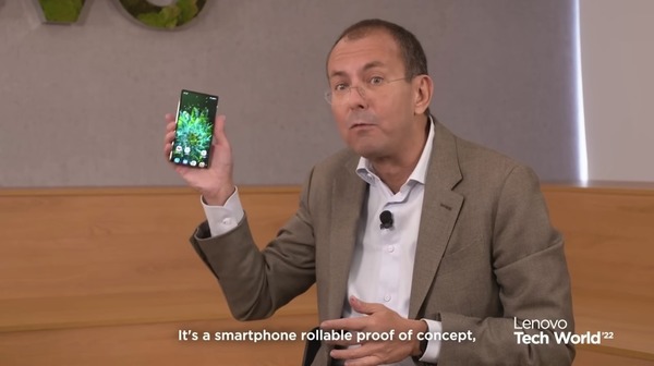 Lenovo / Motorola 展示 Rollable 捲屏技術！電話同電腦都適用