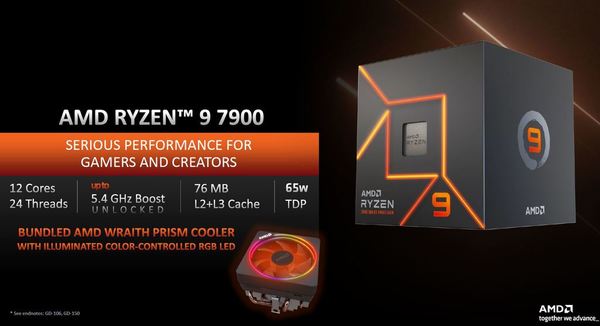 AMD Ryzen 9 7900‧Ryzen 7 7700‧Ryzen 5 7600 實測！65W TDP 省電‧Zen 4 新力軍！