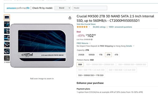 Crucial 高容量 SSD 超筍入手！劈價低至 51 折！