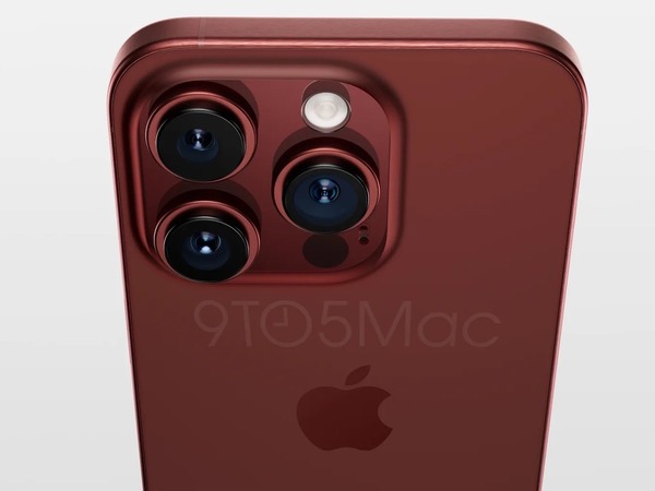 iPhone 15 Pro 深紅色機身渲染圖曝光！多項機身細節更清晰