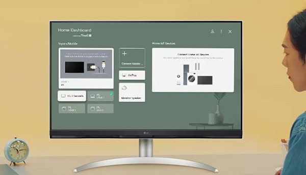 超強勢功能配置 4K驚艷畫質 LG 32” 4K超高清智能顯示器 工作/娛樂/智能家居兼備