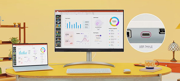 超強勢功能配置 4K驚艷畫質 LG 32” 4K超高清智能顯示器 工作/娛樂/智能家居兼備