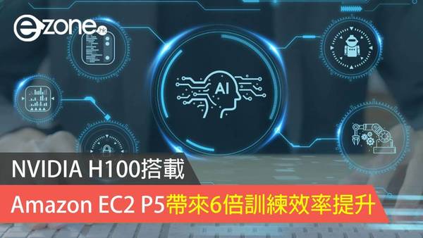 NVIDIA H100搭載：Amazon EC2 P5帶來6倍訓練效率提升