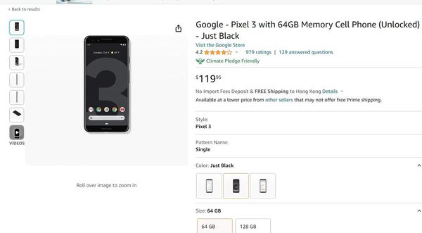 Google Pixel 超筍價入手！＄850 有找‧全新包郵！