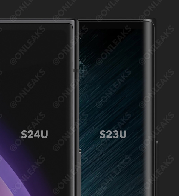 Samsung Galaxy S24 Ultra 屏幕設計流出！疑似 2.5D 屏幕兼邊框加粗