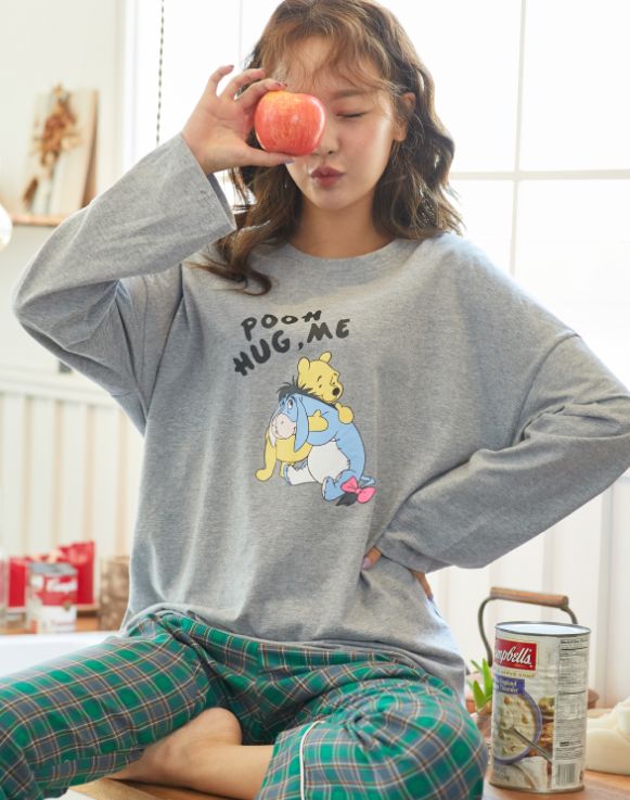 韓國Roem X 小熊維尼推出睡衣+居家服！超可愛少女風花卉印花！