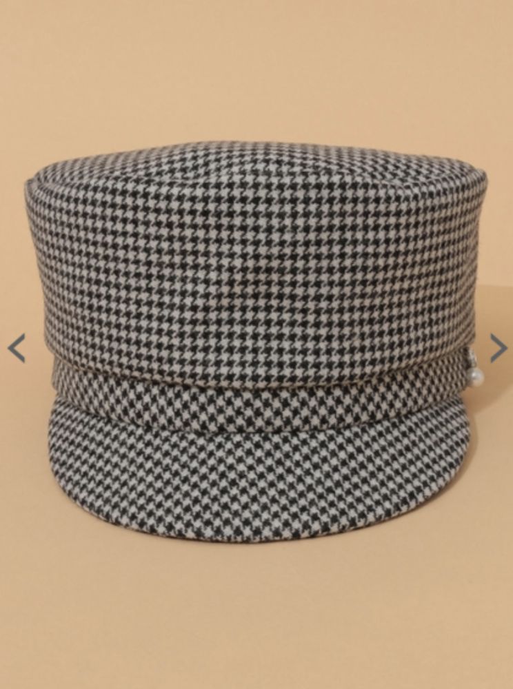 31 Sons de mode 黑白格紋帽子