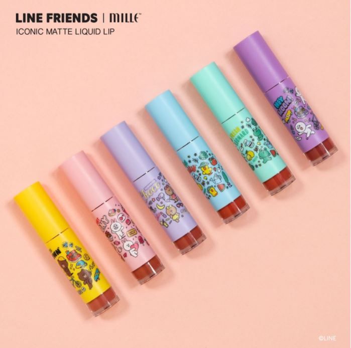 LINE Friends, Mille Beaute, LINE Friends Mille Beaute, 泰國LINE Friends, 泰國LINE Friends彩妝, BROWN, CONY, CHOCO, SALLY, LEONARD, MOON