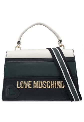 Love Moschino 拼色手挽袋