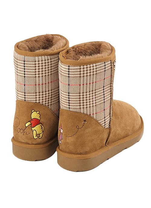 小熊維尼,Grace Gift, Winnie the pooh,秋冬系列,平底鞋,雪靴,懶人鞋