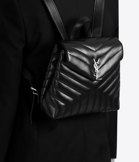 SAINT LAURENT LOULOU SMALL BACKPACK IN MATELASSÉ “Y” LEATHER