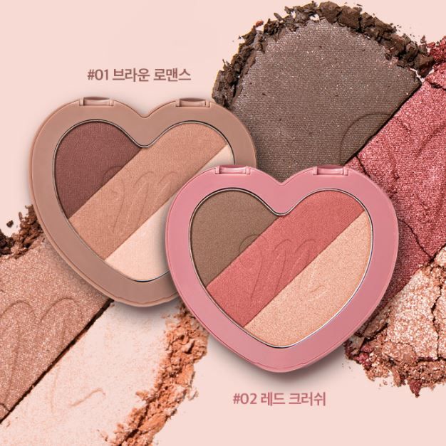 超美粉嫩心形包裝！實用漸層眼影、胭脂！韓國meloMELI推出MAGIC SPELL彩妝系列