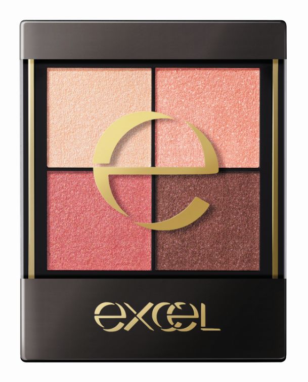 眼妝,excel,眼影,保濕,橙紅色調,秋冬,派對, eyeshadow, eye, 時尚四色眼影, excel 時尚四色眼影, エクセル, アイシャドウ