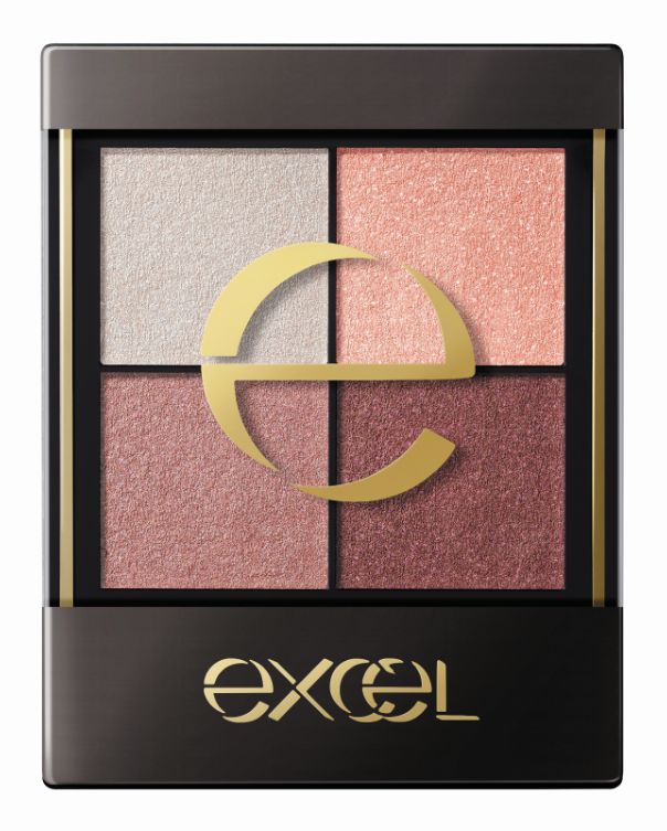 眼妝,excel,眼影,保濕,橙紅色調,秋冬,派對, eyeshadow, eye, 時尚四色眼影, excel 時尚四色眼影, エクセル, アイシャドウ