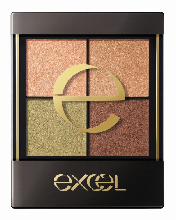 眼妝,excel,眼影,保濕,橙紅色調,秋冬,派對, eyeshadow, eye, 時尚四色眼影, excel 時尚四色眼影, エクセル, アイシャドウ