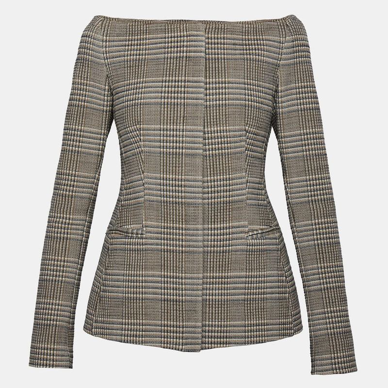 Theory -  Wool Off-The-Shoulder Jacket