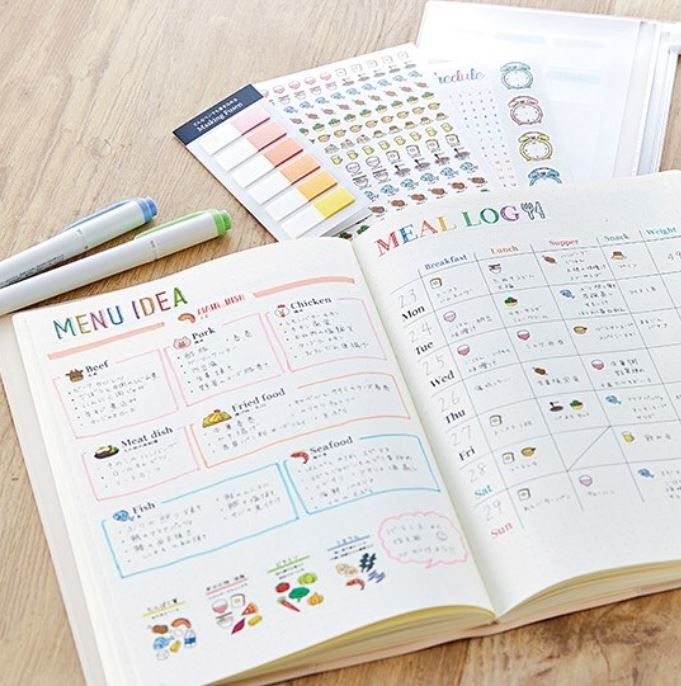 2019手帳整理提案！以顏色、線條、可愛插圖分類！提升時間效率！