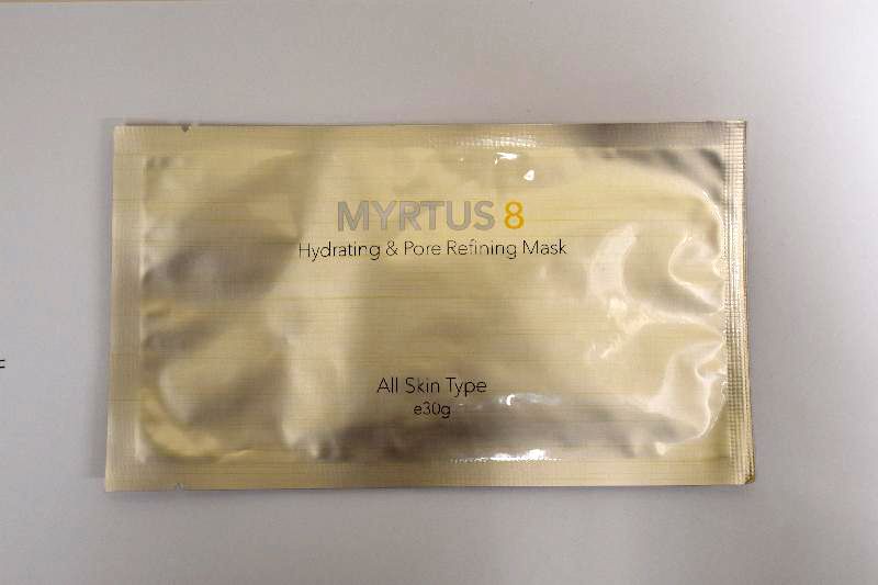 衞生署呼籲市民不要購買或使用一款名為「MYRTUS 8 MASK」的面膜，該產品被發現含有未標示及受管制的類固醇物質。