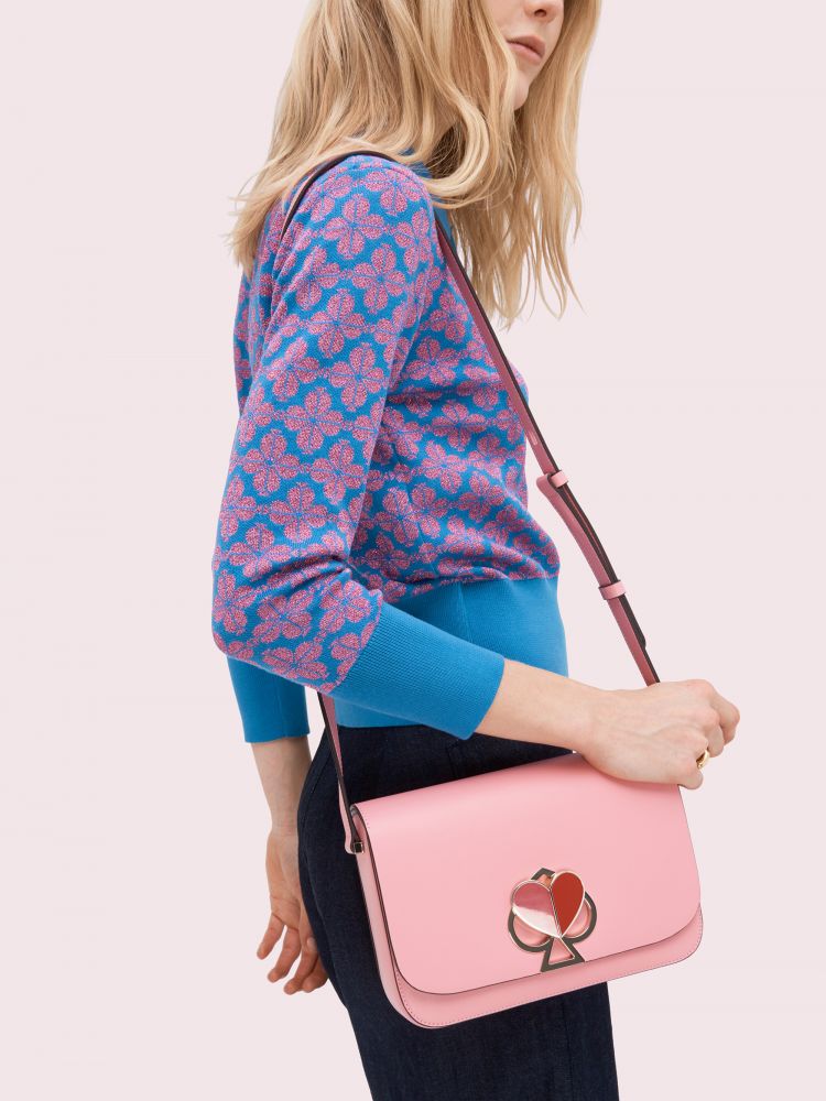 Kate Spade nicola twistlock medium shoulder bag #rococo pink