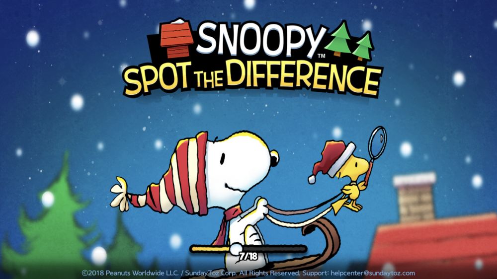 【APP】史努比彩色漫畫找不同遊戲！一起考考眼力！休閒手機APP推介！