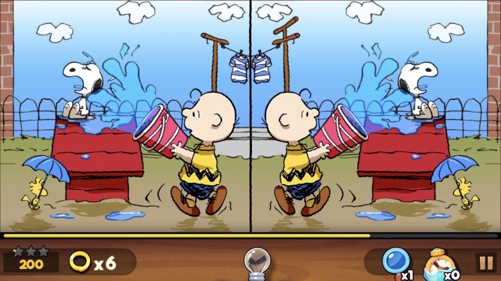 【APP】史努比彩色漫畫找不同遊戲！一起考考眼力！休閒手機APP推介！