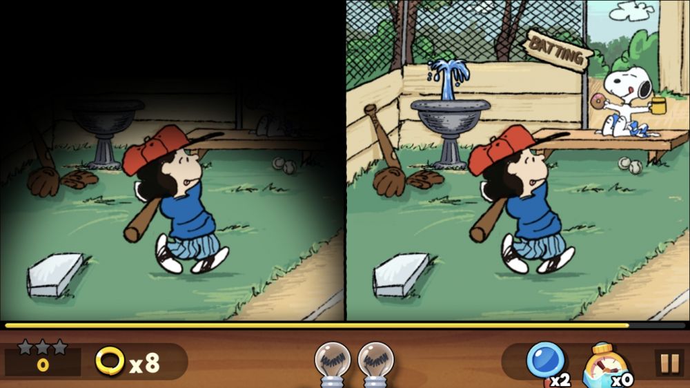 【APP】史努比彩色漫畫找不同遊戲！一起考考眼力！休閒手機APP推介！