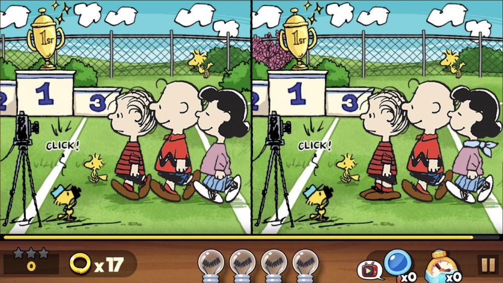 【APP】史努比彩色漫畫找不同遊戲！一起考考眼力！休閒手機APP推介！